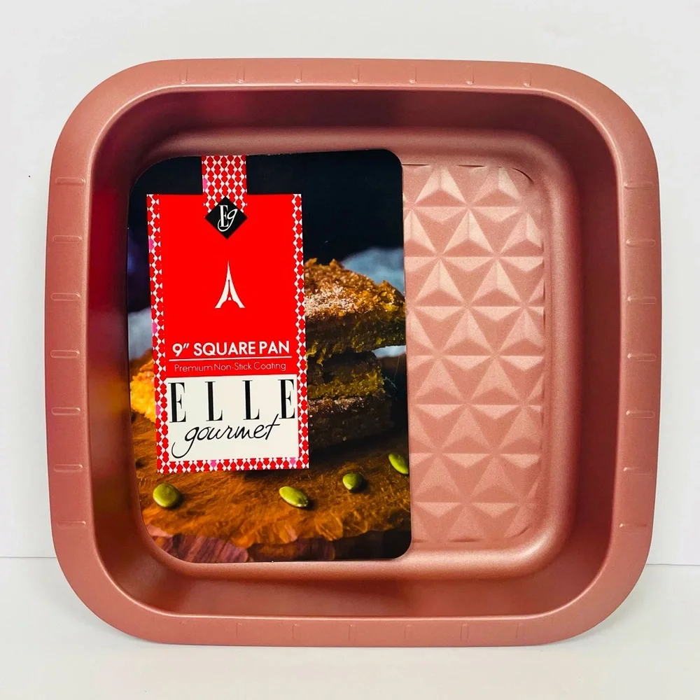 Elle Gourmet Rose Gold 9” Square Baking Pan
